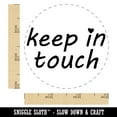 thumbnail image 2 of Keep in Touch with Heart Self-Inking Rubber Stamp Ink Stamper - Pink Ink - Small 3/4 Inch, 2 of 7