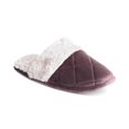 thumbnail image 1 of Charter Club Women’s Quilted Microvelour Scuff Slippers, Purple, Medium, 1 of 3
