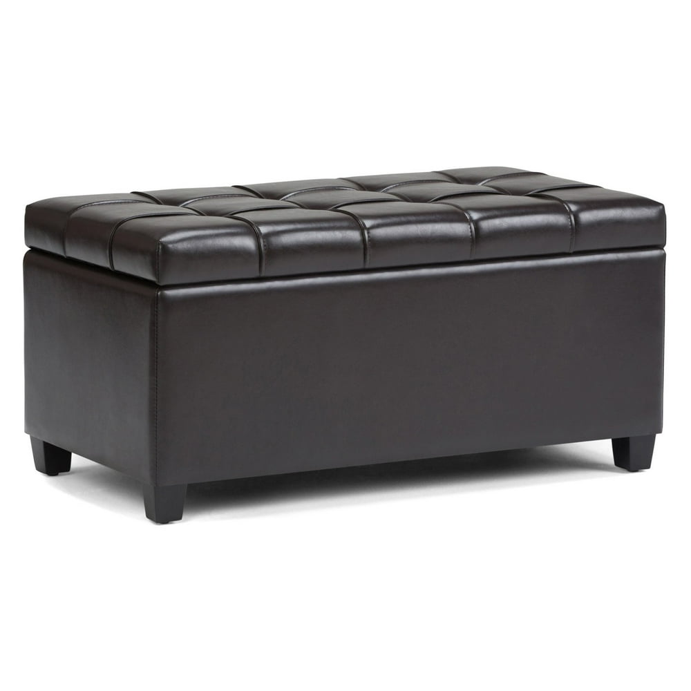 Simpli Home Sienna Storage Ottoman Bench