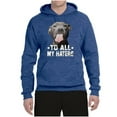 thumbnail image 2 of Wild Bobby, Pitbull to all the Haters Funny, Animal Lover, Unisex Graphic Hoodie Sweatshirt, Vintage Heather Blue, 3X-Large, 2 of 4