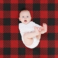 thumbnail image 4 of Red And White Gingham Plaid Blanket 40"x50" Anti-Pilling Flannel Throw Blanket Lightweight Soft Fleece,All-Season Couch And Bed Blanket for Home Travel Made in the USA, 4 of 8