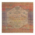 thumbnail image 6 of Unique Loom Chenille Jute Collection Area Rug - Raj (7' 10" Square Multi/Blue), 6 of 6