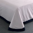 thumbnail image 4 of Lujoso Juego de Cama de 4 Piezas de Algodón 100% Diamante - Azul Marino, 4 of 6