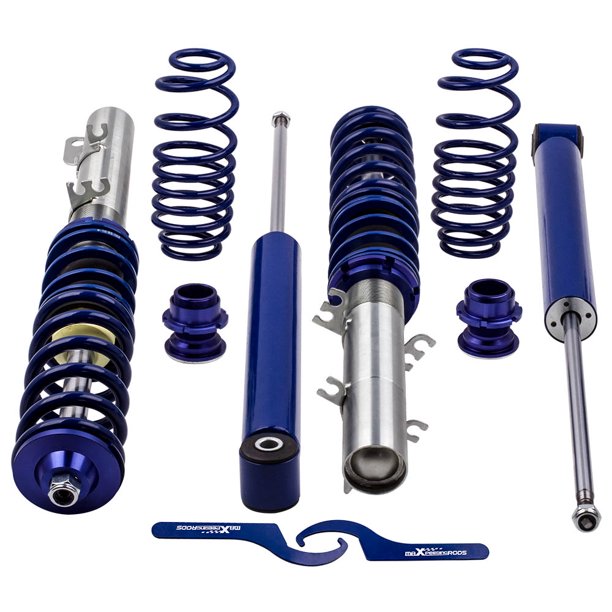 Maxpeedingrods Adjustable Coilovers Absoeber Springs for VW Golf MK4