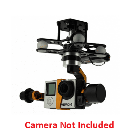 HobbyFlip G-3DH Brushless Gimbal 3 Axis 360 Degree 7.4~28v for GoPro 3/4 iLook iLook+ Compatible with RC