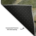 thumbnail image 5 of Addison Rugs Mayfield Premium Machine Washable Transitional Abstract Olive Rectangle Rug, 9' X 12' Machine Washable Transitional Abstract Olive Oversized Sherpa Throw Blanket, 5 of 6
