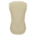 thumbnail image 5 of Uooqdmx Womens Tank Tops Loose Fit, V Neck Tank Tops for Women, Sleeveless Tops for Women, Basic Tank Tops for Women, Loose Tank Tops for Women, Beige L, 5 of 5