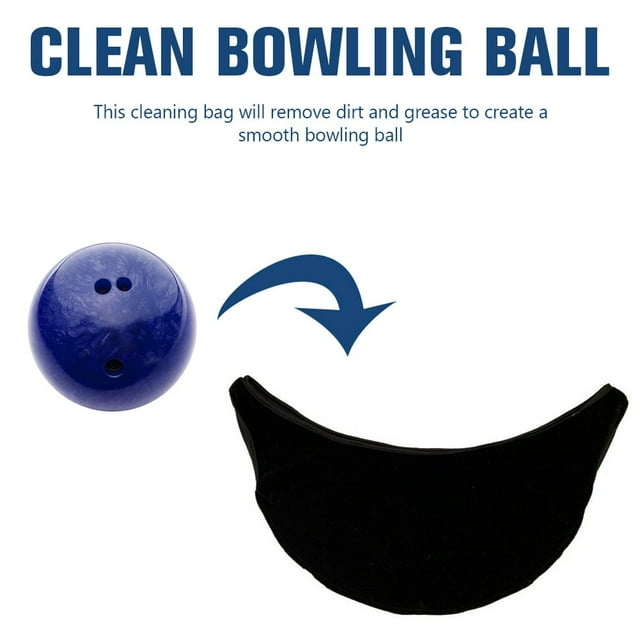 3 In 1 Bowling Ball Carrier Bag Polyester Bowling Ball Cleaning Bag Multifunction Bowling Ball Cleaning Towel Sports Accessories