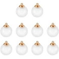 thumbnail image 1 of 10pcs Mini Clear Ball Ornaments Hanging Fillable Ball Charms for Earring Making Christmas, 1 of 9
