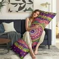 thumbnail image 5 of Artistic Paisley Body Pillow Cover - Vintage Retro Design 20x54, Full Body Pillow Protector, Machine Washable & Durable Fabric, 5 of 6