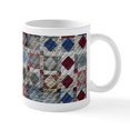 thumbnail image 2 of CafePress - Squares And Diamonds Quilt Mug - 11 oz Ceramic Mug - Novelty Coffee Tea Cup, 2 of 6