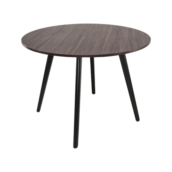 Mesa de Comedor Frankfurt Mundo In Circular de Nogal 100 cm Mundo In Mesa Estilo Frankfurt