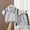 Gray, variant on Boys Pink Polo Shirt and Shorts Set 2-Piece Summer Outfit Kids Boy Casual Clothing Sizes 80-140,Size 4-5T