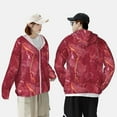 thumbnail image 6 of Sigee Abstract Red Marble Print UPF50+ Men's Sun Protection Hoodie Shirt SPF UV Shirt Long Sleeve Fishing Outdoor Lightweight, S-3XL, 6 of 9