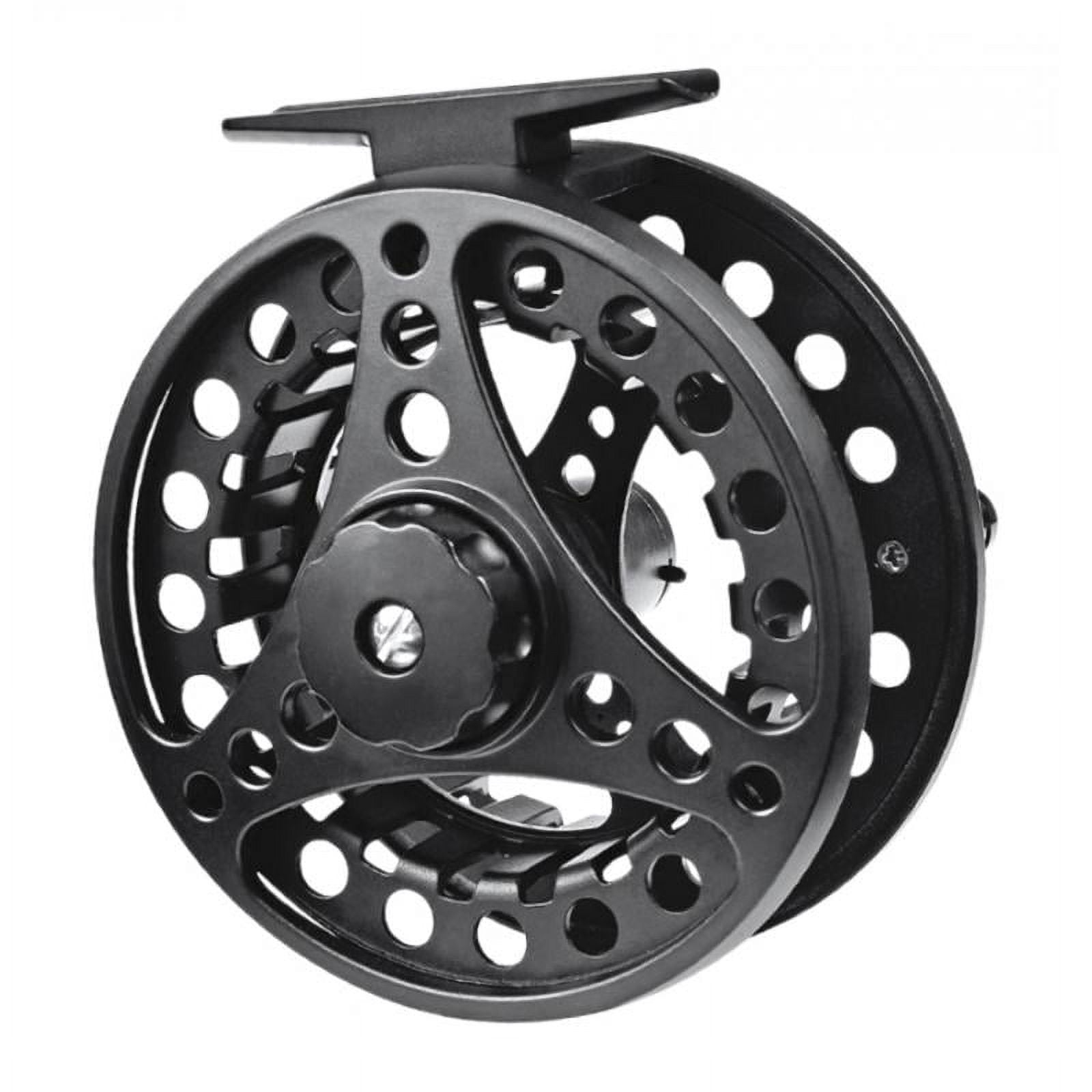 Aluminum Alloy Fly Fishing Reel 5/6, 7/8, 9/10 Weight With Ball Bearings 95mm Black