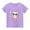 Purple, variant on 2025 New Summer Short Sleeve Shirts for Boys Trendy Round Neck Print Boys T Shirts Skin-Friendly T-Shirts for Girls