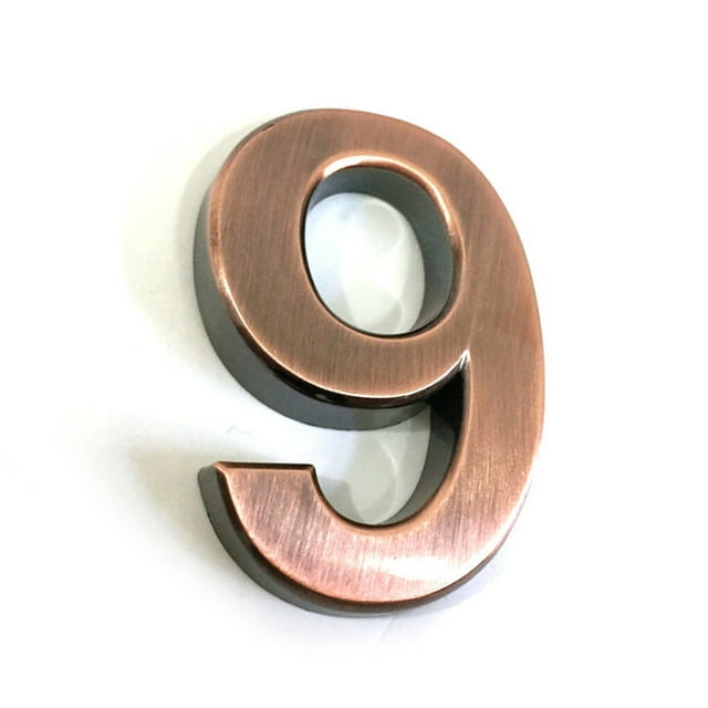 Injueey Números de casa para marcas numéricas exteriores, marca de puerta, accesorios de marcado de puerta para el hogar, Hotel, apartamento, Type3 NO3