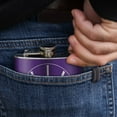 thumbnail image 3 of LSU Basketball Stainless Steel 5oz Hip Drink Kidney Flask, 3 of 4