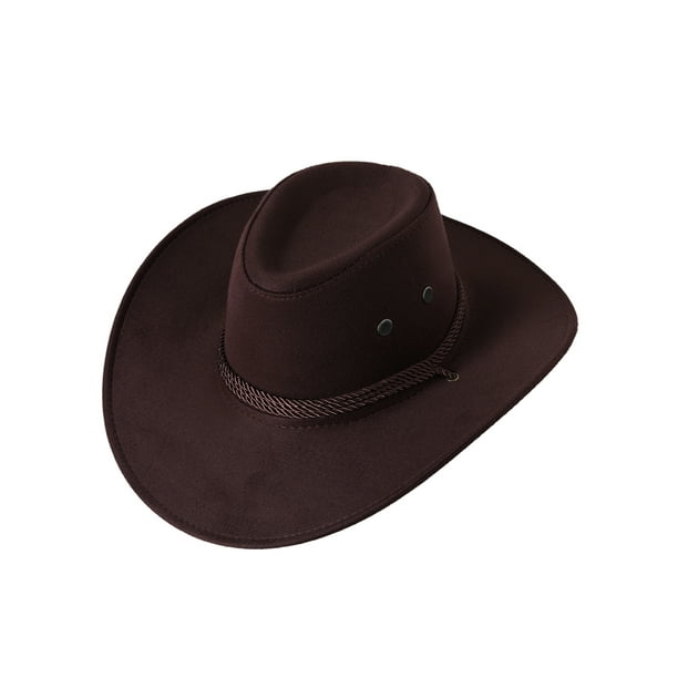 Men Cowboy Hat Western Cowboy Hat with Adjustable Durable Leather Hats