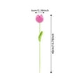 thumbnail image 3 of Tejiendo Tulipanes 2 ramos de flores artificiales tejidas a mano para decoración del hogar,oficina,bodas y fiestas (rojo rosa) Rkxzt, 3 of 9