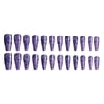 thumbnail image 2 of Length Coffin Fake Nail Scratch Resistant Press-on Fingernails Removable Trimble Nail Tip Adjustable Manicure Stickers Girls Type 32, 2 of 6
