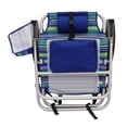 Mainstays Backpack Aluminum Beach Chair, Multicolor