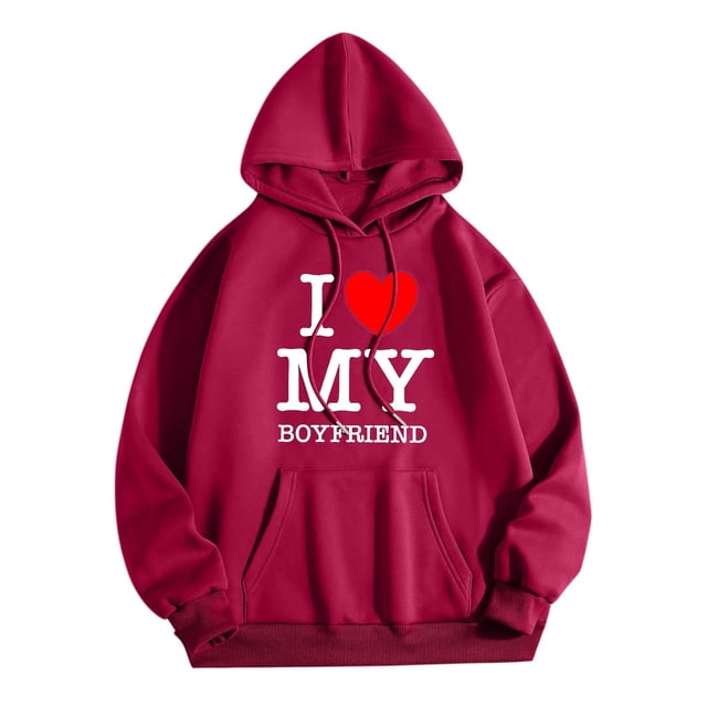 WEAIXIMIUNG Sweat à Demi-Zip pour Femmes Sans Capuche Saint-Valentin Adulte Manches Longues Imprimé Graphique Sweat à Capuche Pull Sweat-Shirts à Cordon