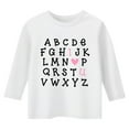 thumbnail image 4 of XASZHN T-Shirt Mode Fonctionnel Col Rond Manches Trois-Quarts Décontracté Imprimé Blanc 3-4 Ans, 4 of 4
