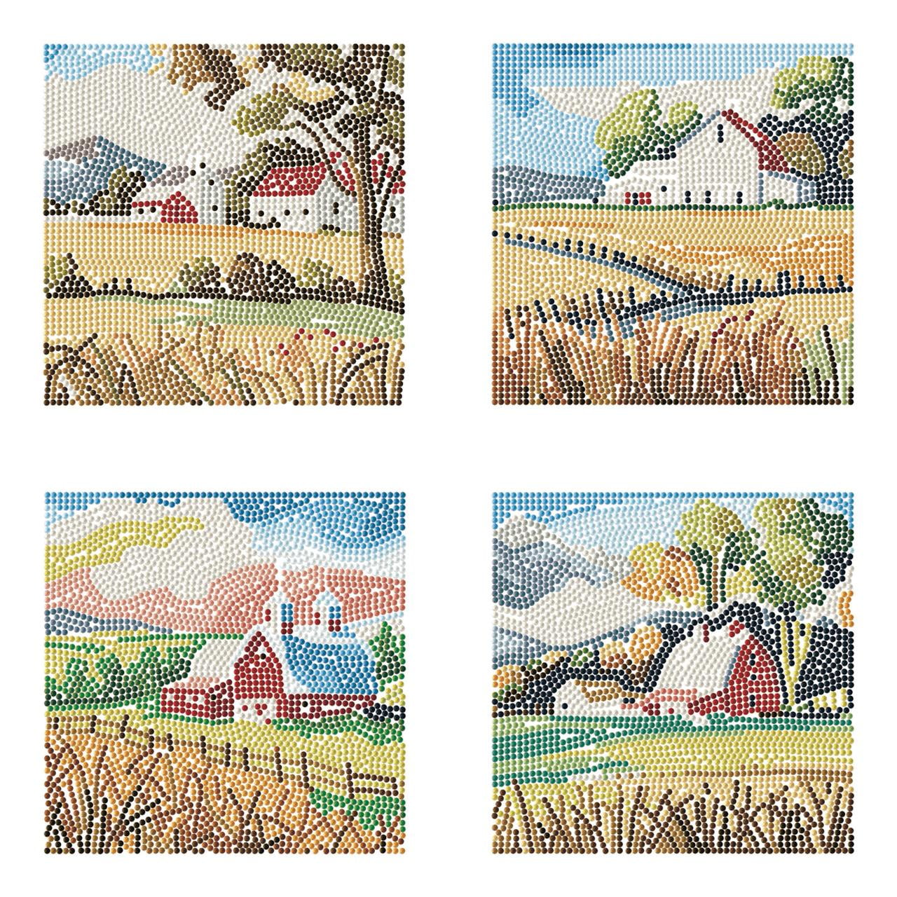 Diamond Dotz Countryside Views Diamond Painting Kits for Adults - Landscape Diamond Art Kits a Relaxing Creative Craft Kit with Dotz Gems 30x22