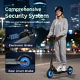 thumbnail image 2 of iScooter 350W Electric Scooter for Adults, 6 / 12 /18 Mph 3-Speed Escooter, Up to 15-21 Miles Range, Foldable Commuting Electric Scooter for Teens, 2 of 7