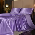thumbnail image 5 of NTBED Satin Sheets Queen Lavender Luxury Silky Bed Sheets 1800 Microfiber Sheet Set 4 Pcs, 5 of 6