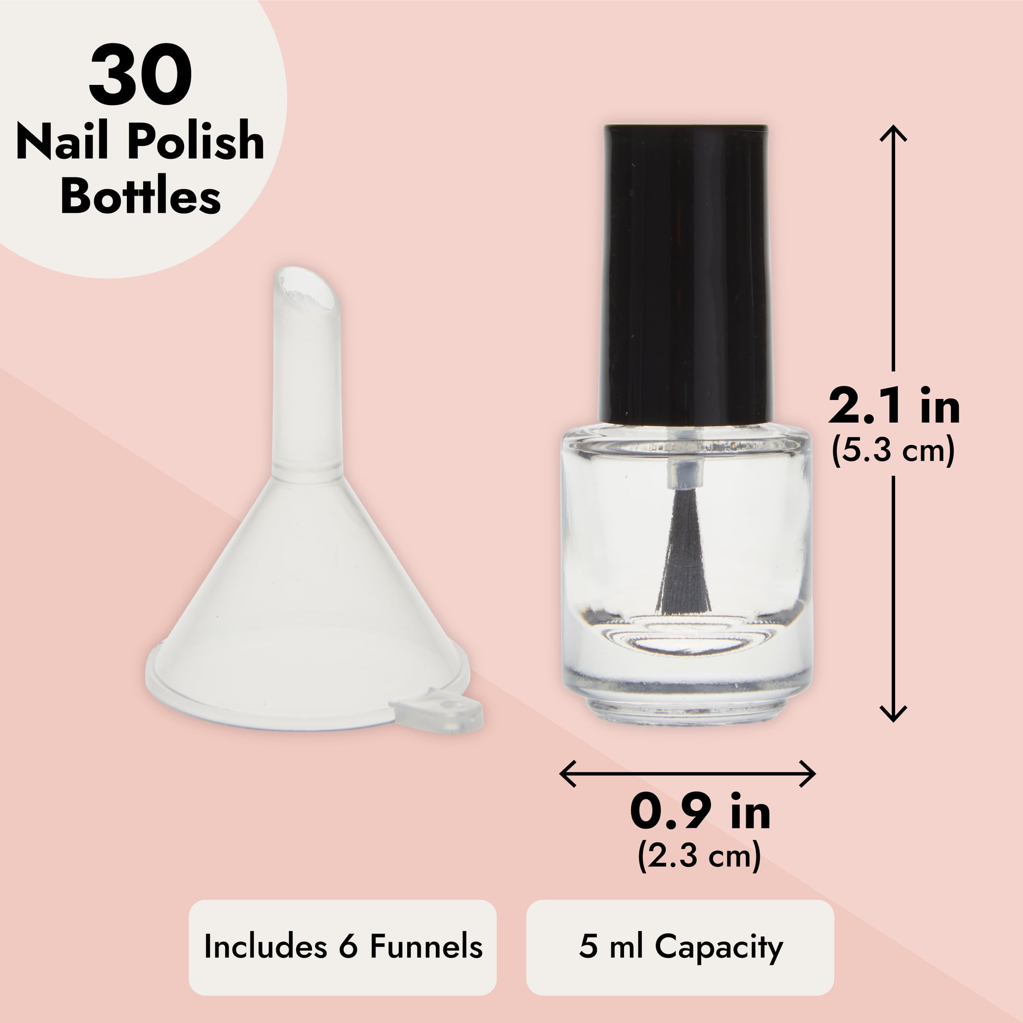 10ml Empty Nail Polish Square Glass Bottle | Bulk nail polish bottles for  business | GH Plastic