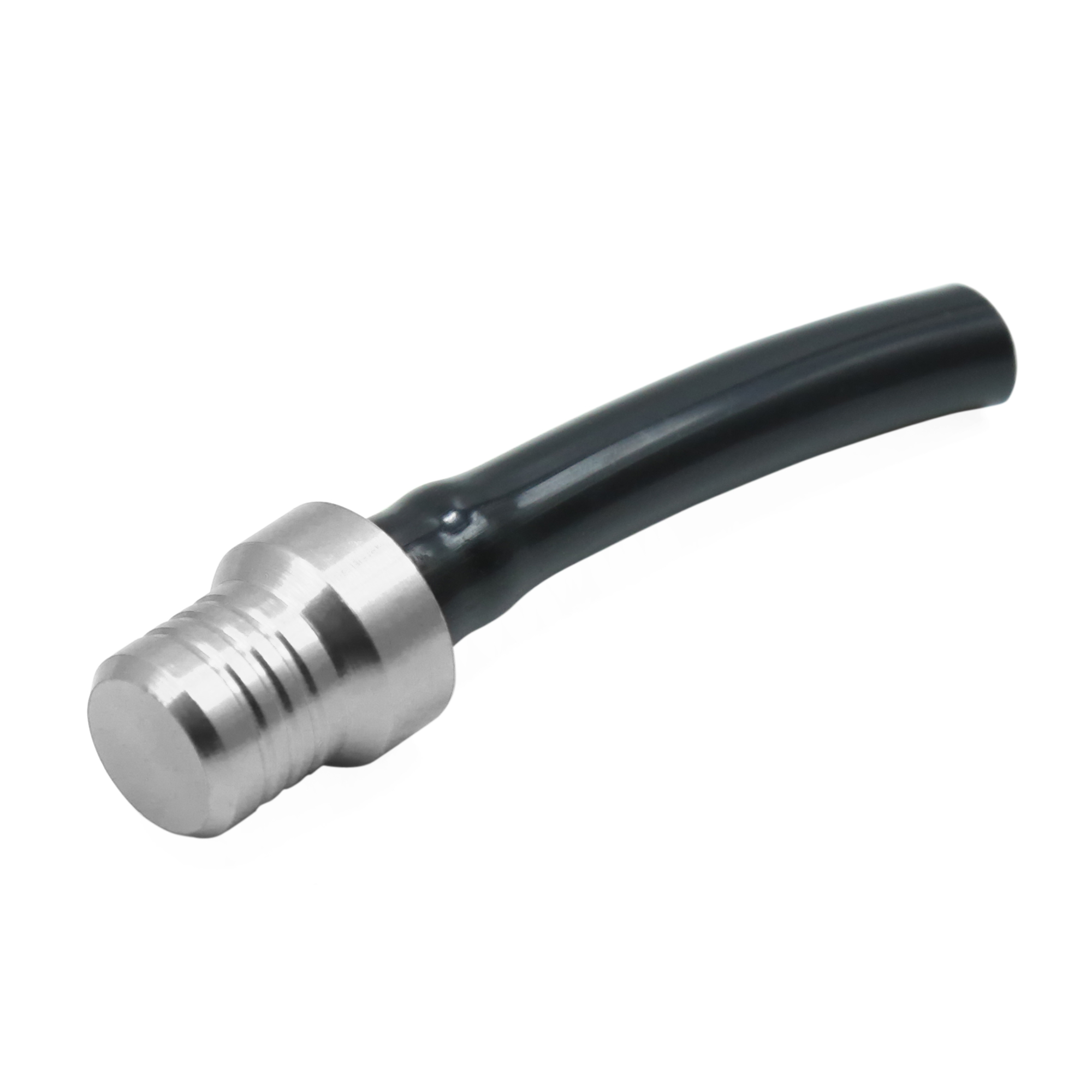 Silver Tone Motorcycle Gas Fuel Tank Cap Valve Vent Breather Pipe One