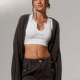 thumbnail image 2 of Camiseta sin mangas acanalada, camiseta sin mangas para mujer, camiseta sin mangas ajustada con cuello en U, camiseta sin mangas para mujer, artesanía superior, 2 of 6