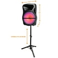 thumbnail image 5 of Trexonic 15 Inch Portable Bluetooth Speaker and Tripod Stand in Black, 5 of 8