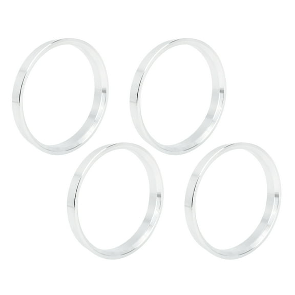 Unique Bargains 4pcs 73.1 mm to 67.1 mm Aluminium Alloy Car Hub Centric Rings Wheel Bore Spacer Silver Tone