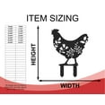 thumbnail image 3 of Metal Chicken Garden Stakes | 4 Piece Set | Outdoor | Up to 30" | Over 20 Color Options 10, 3 of 8