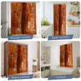 thumbnail image 5 of Burnt Orange Waterproof Shower Curtain,Large 72"x84" Polyester Fabric Shower Curtains for Bathroom,Retro Oil Painting Modern Abstract Art Aesthetics Decorative Bathtub Curtain Sets with Hooks, 5 of 9