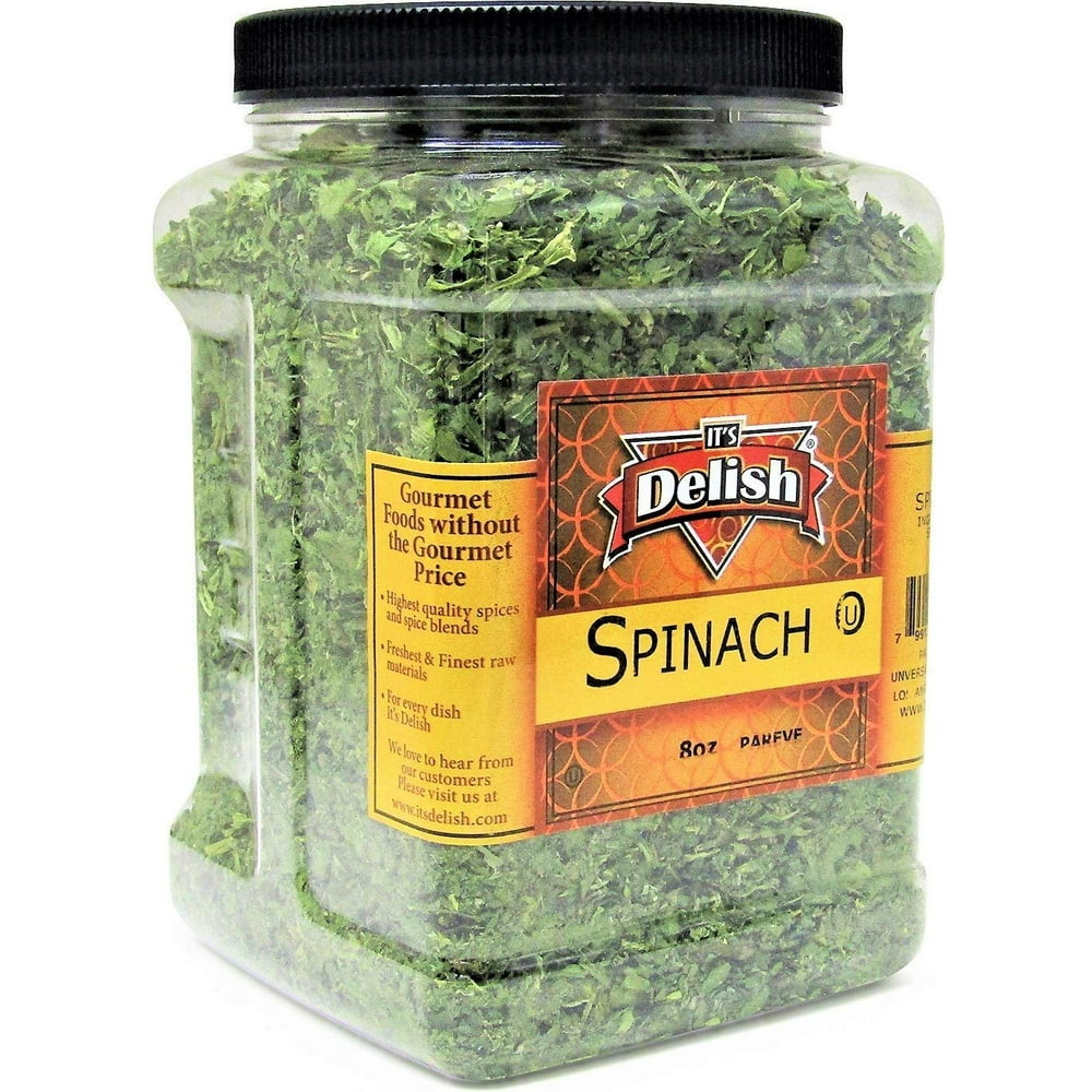 Gourmet Chopped Dried Spinach Flakes by Its Delish 8 Oz Jumbo
