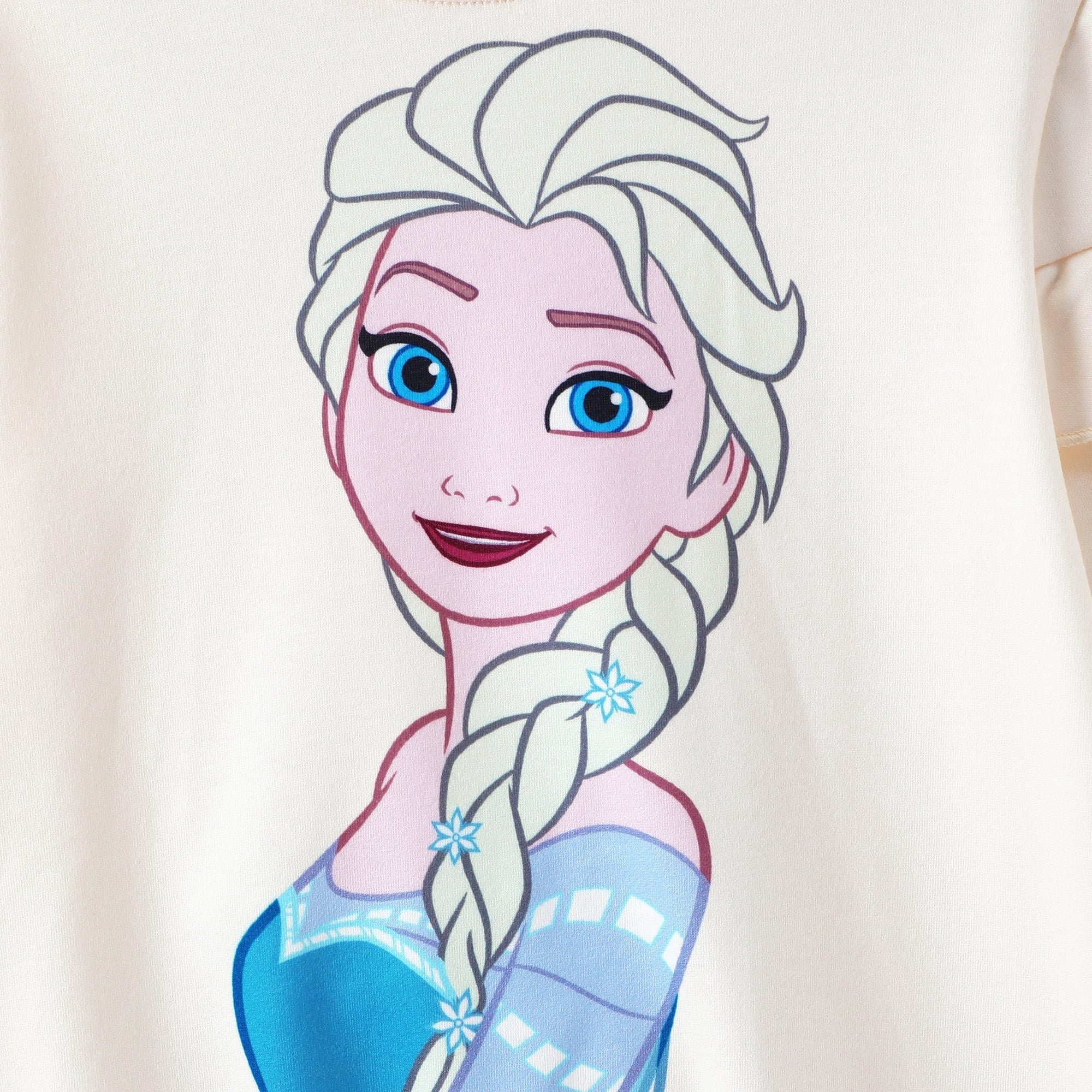 Disney Frozen Toddler Girls 2pcs Elsa Anna Floral Flutter Sleeve Sweatshirt with Leggings 2 Pieces Outfit Sets Sizes 2-6
