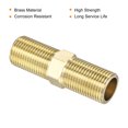 thumbnail image 4 of Unique Bargains G1/2 Male Thread Brass Pipe Fitting 70mm Length Hex Connector Pipe Adapter 3 Pack, 4 of 5