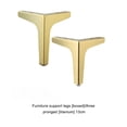 thumbnail image 2 of Speravity 4 piezas de sofá para el hogar, sofá, de centro, pata de acero, baño, patas triangulares modernas, accesorios para muebles, Suministros de soldadura Oro 13cm, 2 of 6