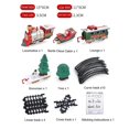 thumbnail image 3 of Lights And Sounds Christmas Train Set Railway Tracks Toys Xmas Train Gift, 3 of 5