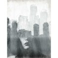 thumbnail image 3 of OnRei 12x14 Black Modern Framed Museum Art Print Titled - Skyline Mind, 3 of 5