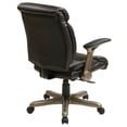 thumbnail image 2 of Boded Leather Office Chair in Silver and Black, 2 of 5