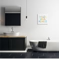 thumbnail image 2 of Whimsical Kids Bathroom Phrase Wash Your Hands Rules Typography Gallery-Wrapped Canvas Print Wall Art, 17x17, 2 of 6