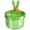 Green*2, variant on pdqouc 2Pcs Light Beige Bunny Sink Strainer, Easy-Clean Press-Release Drain Basket for Kitchen, Catches Food Particles and Prevents Pipe Blockages