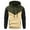 Army Green, variant on LWavelet Mens Casual Pullover Hoodie Long Sleeve Sweatshirt Lightweight Drawstring Hooded Top with Kangaroo Pocket for Everyday Wear
