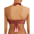 thumbnail image 3 of Time and Tru Women's Strappy Embroidered Bandeau Swimsuit Top, 3 of 4