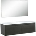 thumbnail image 2 of Lexora Home Sant 48" Single Acrylic Top Bathroom Vanity with Mirror in Charcoal, 2 of 11